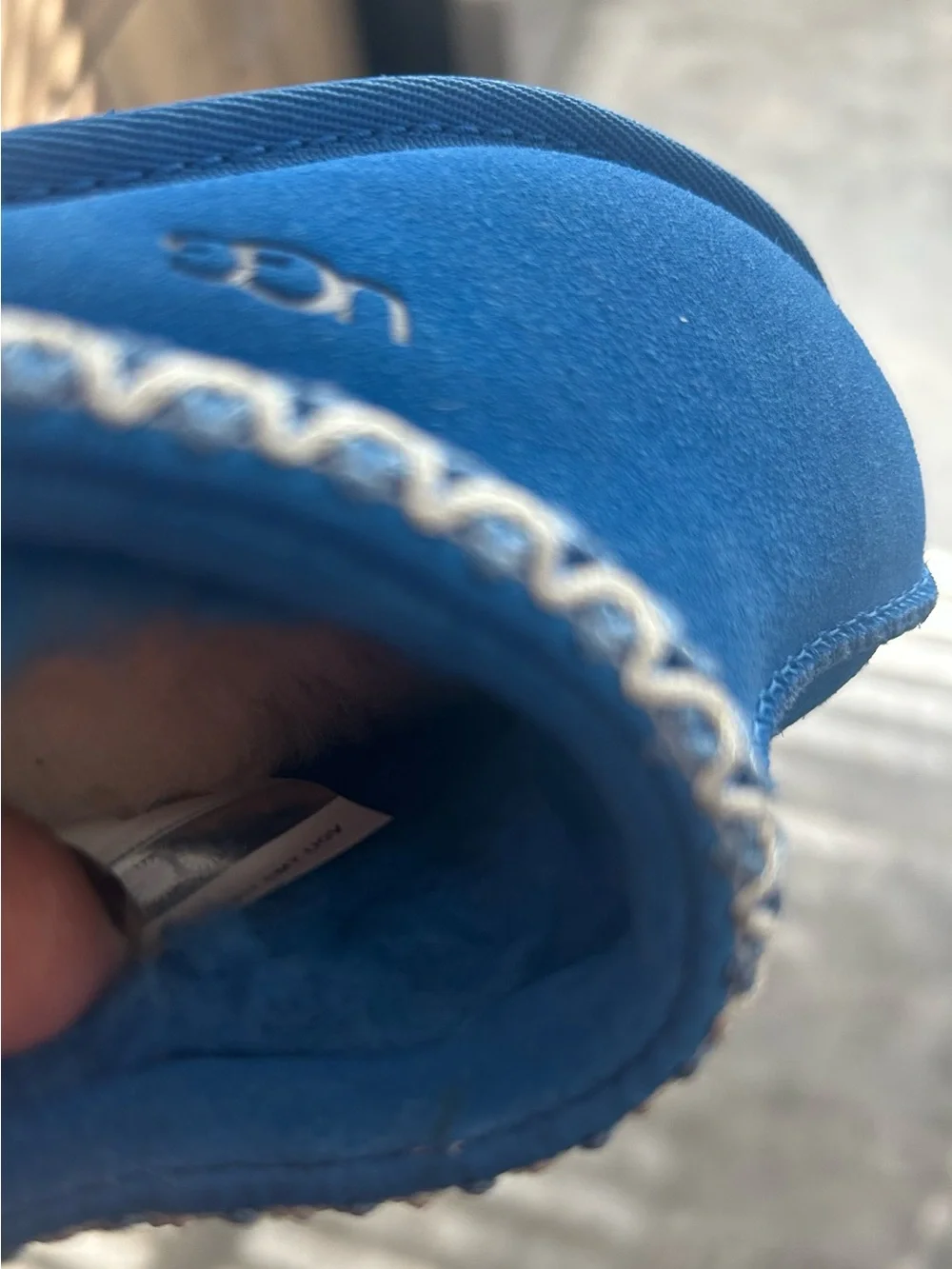 UGG Tasman Slippers Blue Toddler Size 10 NEW